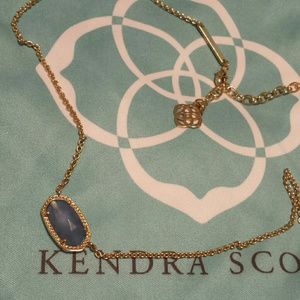 Kendra Scott periwinkle Elisa necklace