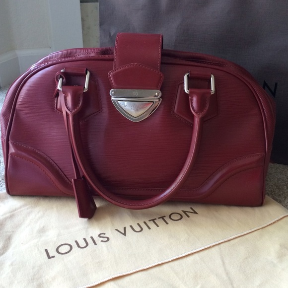 Authentic Louis Vuitton Epi Bowling Montaigne GM
