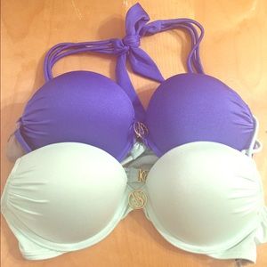 NEW Victoria's secret TWO push up bikini tops 😍😍