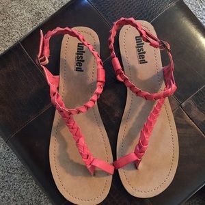 NWOT braided sandles