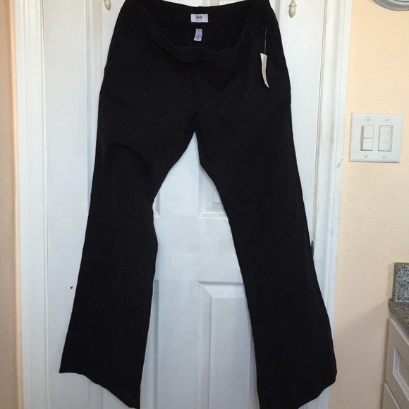 Old Navy Black Pin Stripe Pants