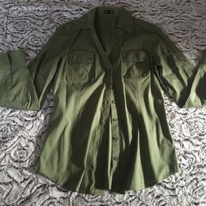 Army Green button up w/ collar