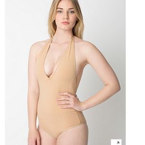 Cotton Spandex Jersey
Halter Leotard, Nude