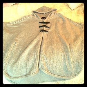 Knitted poncho style cardigan