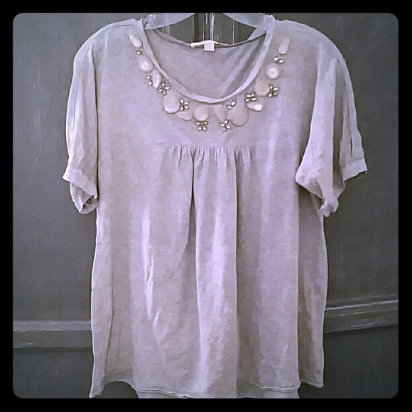 Rebecca Taylor embellished t shirt. Sz. 10