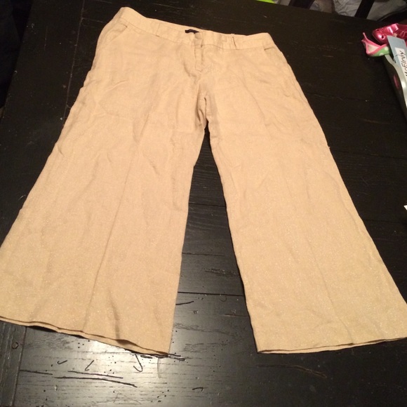 Shimmery gold Capri pants size 10
