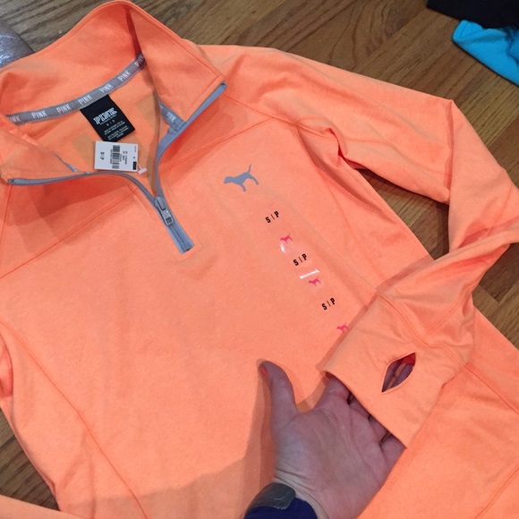 Victoria's Secret Pink ultimate yoga Half Zip Sm - Picture 2 of 4