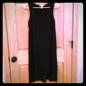 Black high low dress