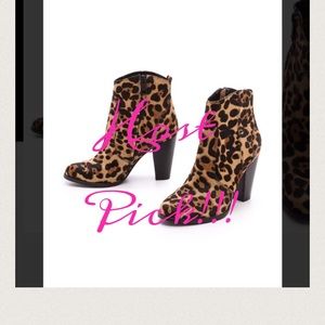🎉 HP🎉 Joie - Leopard calf hair booties -Sz 7
