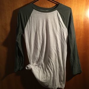 PINK 3/4 sleeve baseball tee