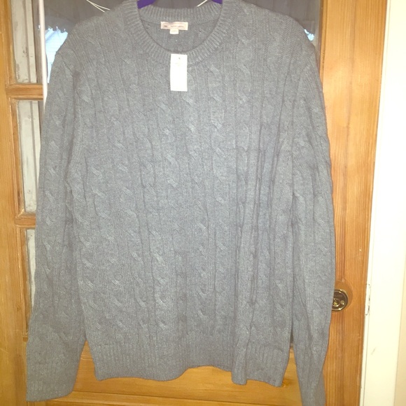 Gap wool cable knit sweater blue grey