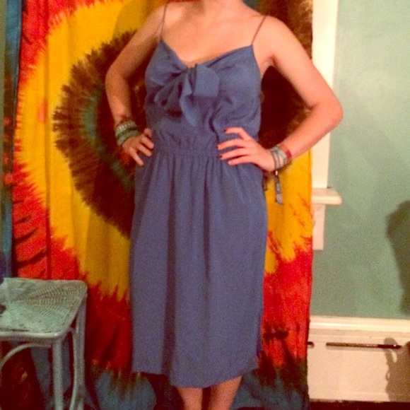 Gorgeous blue pure silk DKNY dress New S/M