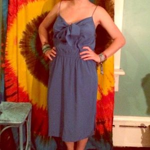 Gorgeous blue pure silk DKNY dress New S/M