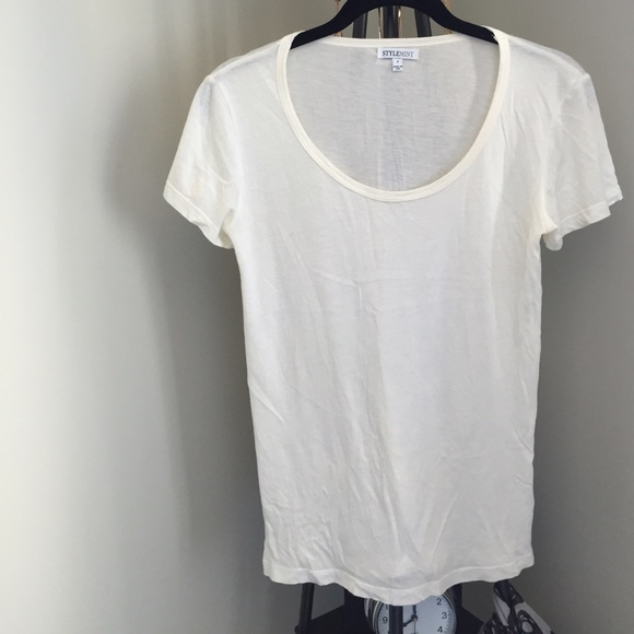 ❌SOLD IN BUNDLE❌Stylemint Off White Tee