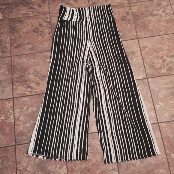 Black and white palazzo pants