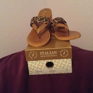 Italian Shoemakers Leopard Sandles