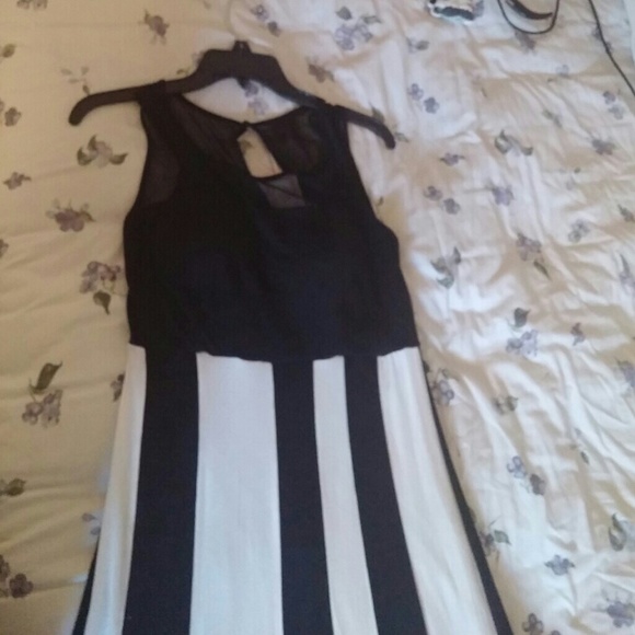 Black and White Maxi Dress