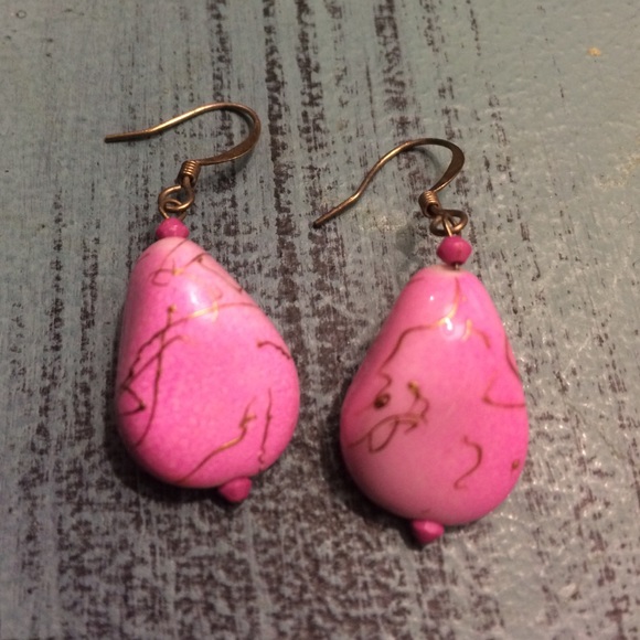 Pink earrings