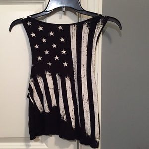 American flag tank top