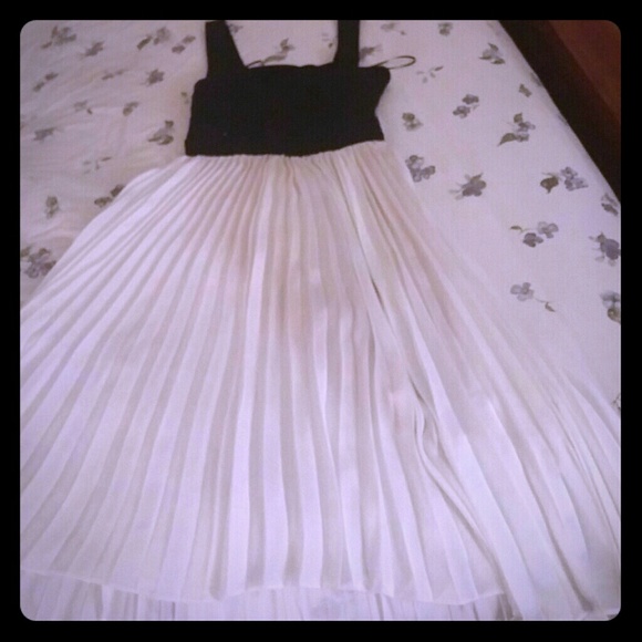 Black and White high-low dress