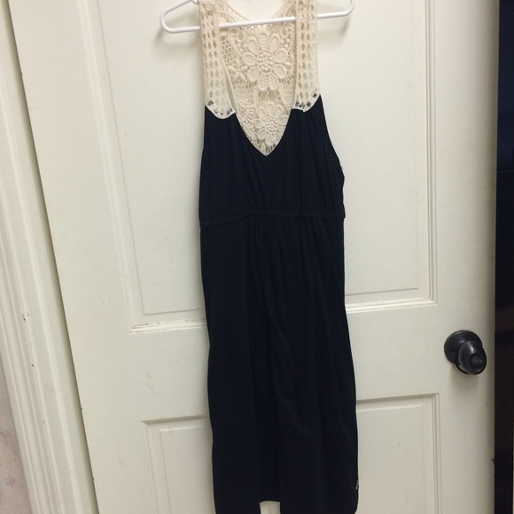 Volcom black & lace skater baby doll dress