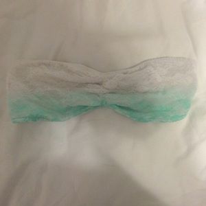 Mint and white ombré bandeau