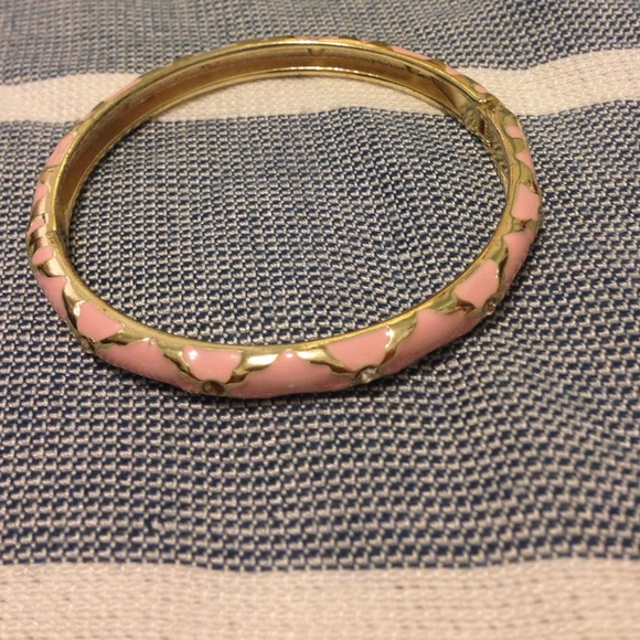 Pink and gold bangle