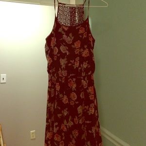 Thin strap floral dress