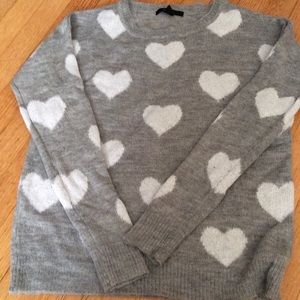 Heart sweater.brandy. Trendy. Cute and cozy AF!!!