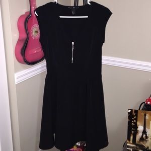 Short Black H&M dress with front zipper