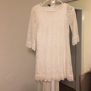 White lace H&M dress