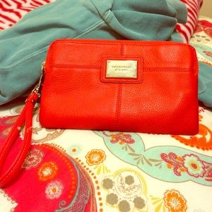 Red Tignanello wristlet