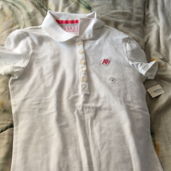 New with tags Aeropostale white polo