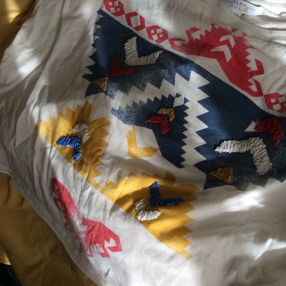 Primary colors crop top. Artsy trendy and vintage