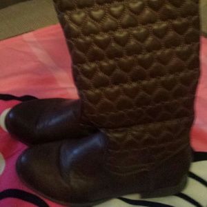 Brown riding boots