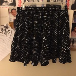 Heart Print Skater Skirt