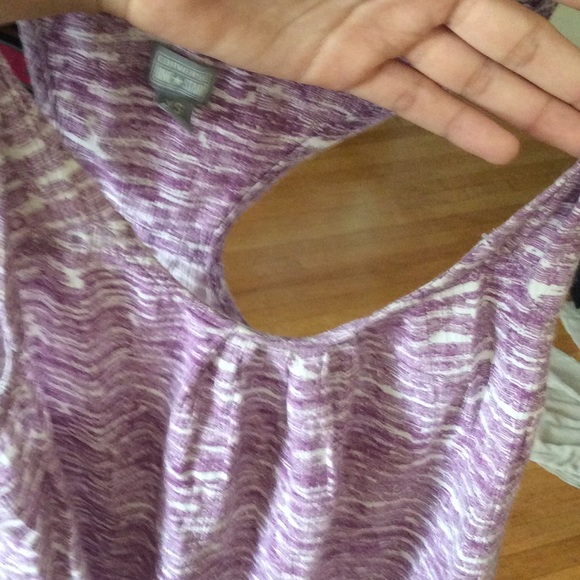 All star. Purple tank top. Summer. Cross Back - Picture 1 of 4