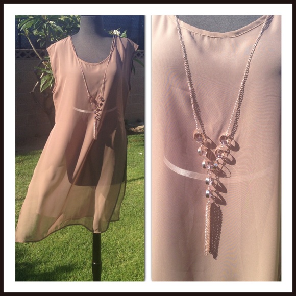 Elegant Mocha Tunic /Cover - Picture 2 of 2