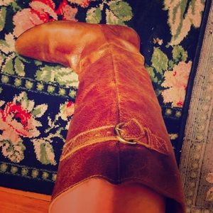 Steve Madden brown leather knee boots
