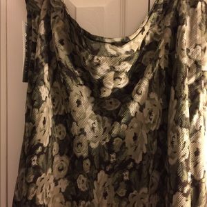 Re-Poshing 2skirts Green floral print Brown print