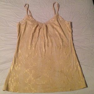 Express gold and tan snakeskin pattern cami