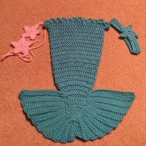 Crochet baby mermaids