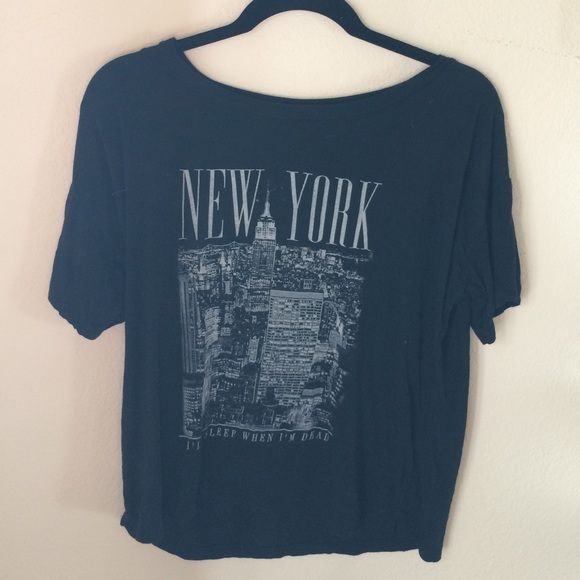 BRANDY MELVILLE black New York tee