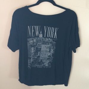 BRANDY MELVILLE black New York tee