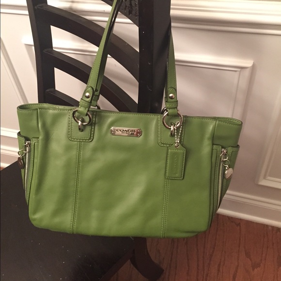 NWOT Olive Green Coach purse