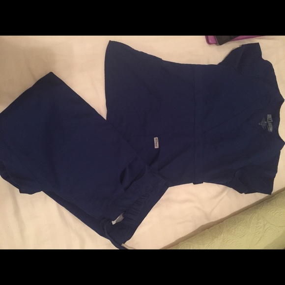 Grey's anatomy blue (twilight) scrubs set