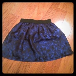 Blue/Black Flounce Skirt