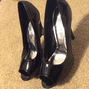 Black Open Toe Heels!
