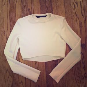 Zara Cropped knit top