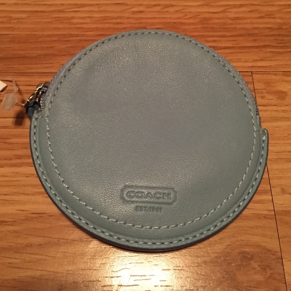 Sky Blue Coach Coin Purse